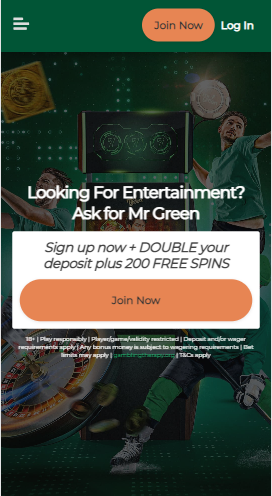 mr green casino design